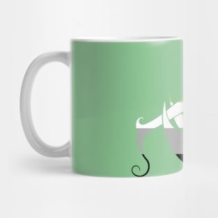 Aromantic Flag Sloth Mug